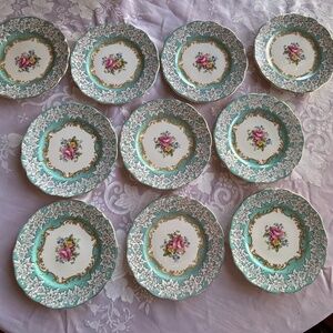 Ten Royal Albert Enchantment Bread Plates